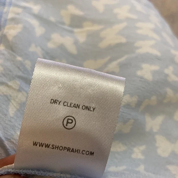 Free People RAHI Blue Butterfly Duster Kimono Size OS/ALL Beach Coverup - Picture 10 of 16